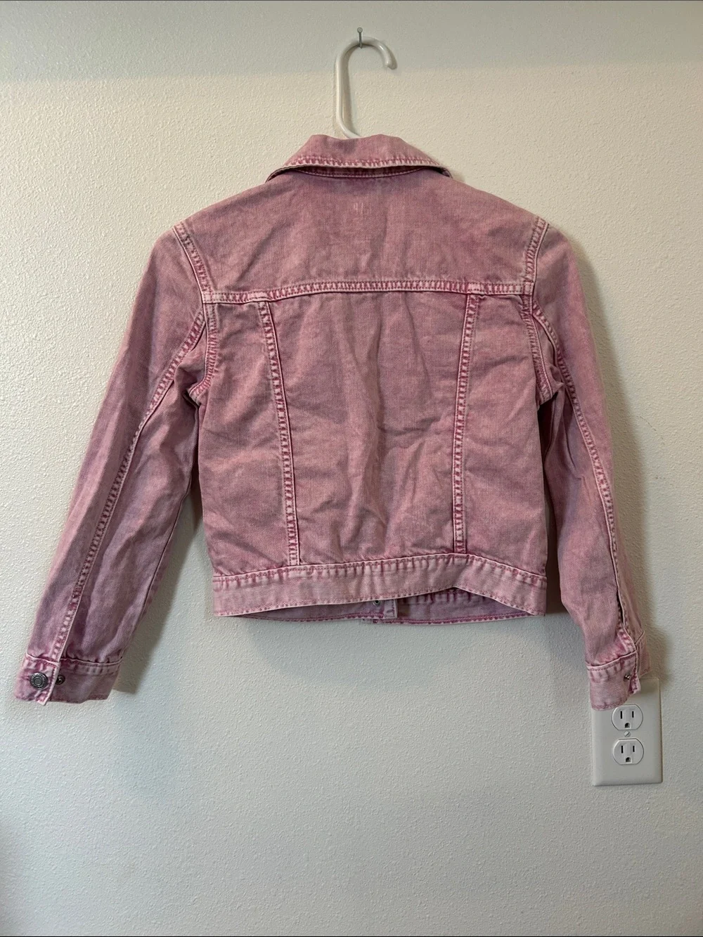 GAP Girls Vintage Pink Wash Denim Jacket